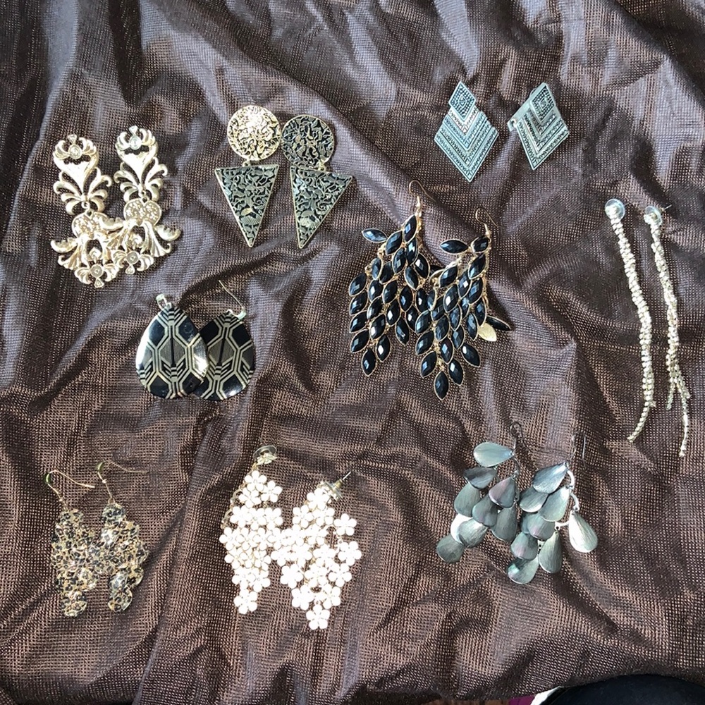 9 Assorted Aldo Earrings- All dangly